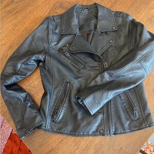 BlankNYC Classic Black Faux Leather Moto Jacket - Women
